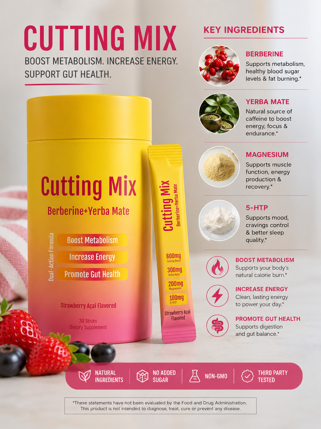 Elevate Cutting Mix | Energy + Metabolism Formula